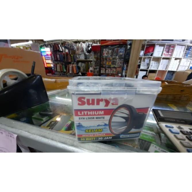 Top Senter Kepala Senter Selam Surya 50 Watt Cahaya Putih Waterproof