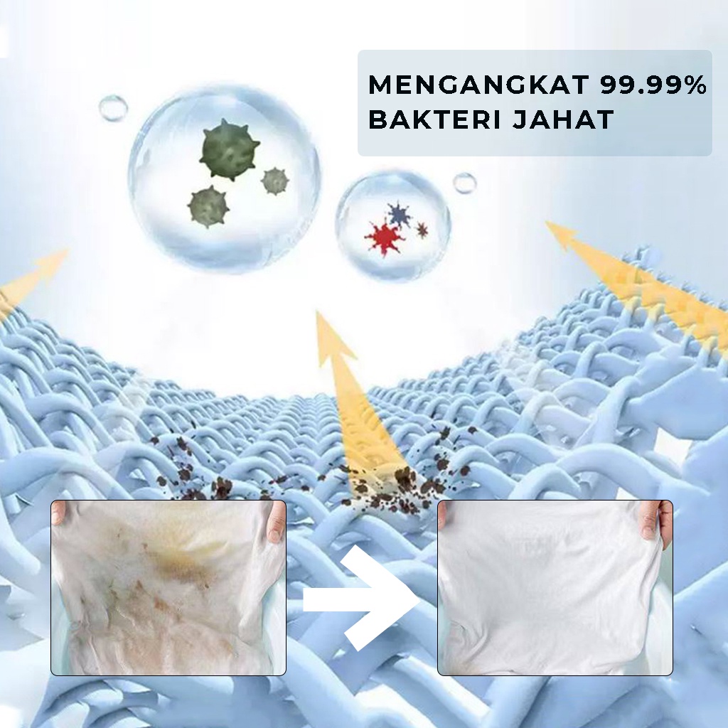 Pemutih Pakaian Deterjen Bubuk Penghilang Noda Detergent Powder Pembersih Baju |GROSIRXPRESS