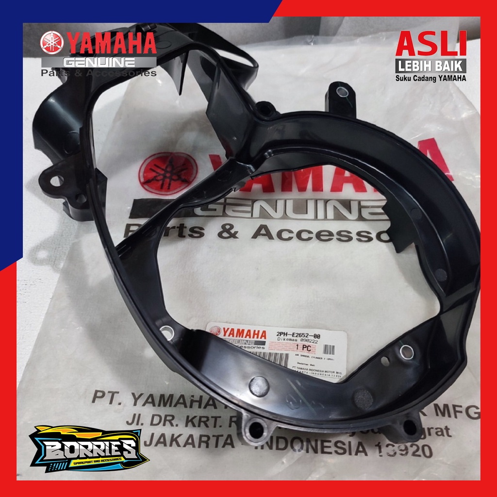 AIR SHROUD CYLINDER 2 COVER TUTUP MESIN KANAN MIO M3 TUTUP KIPAS MESIN FINO 125 ORI 2PH-E2652-00