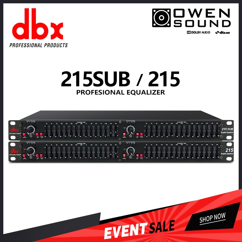 Jual DBX 215sub EQ Equaliser Output Subwoofer Grade A Equalizer Dbx215