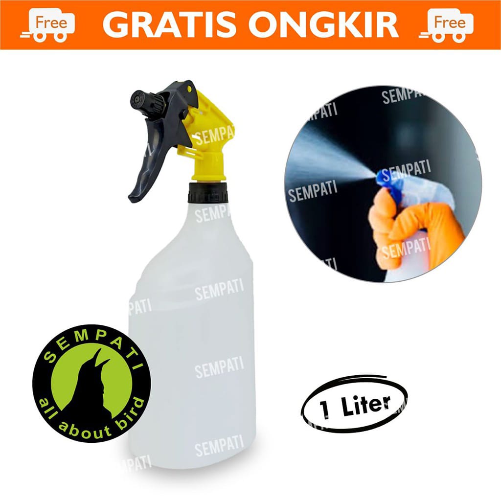 Botol Spray 1 Liter Semprotan Tanaman/ Semprotan Air Hand Sprayer / Semprotan Burung Kucing Anjing Import Botol Alat Penyiram Tanaman