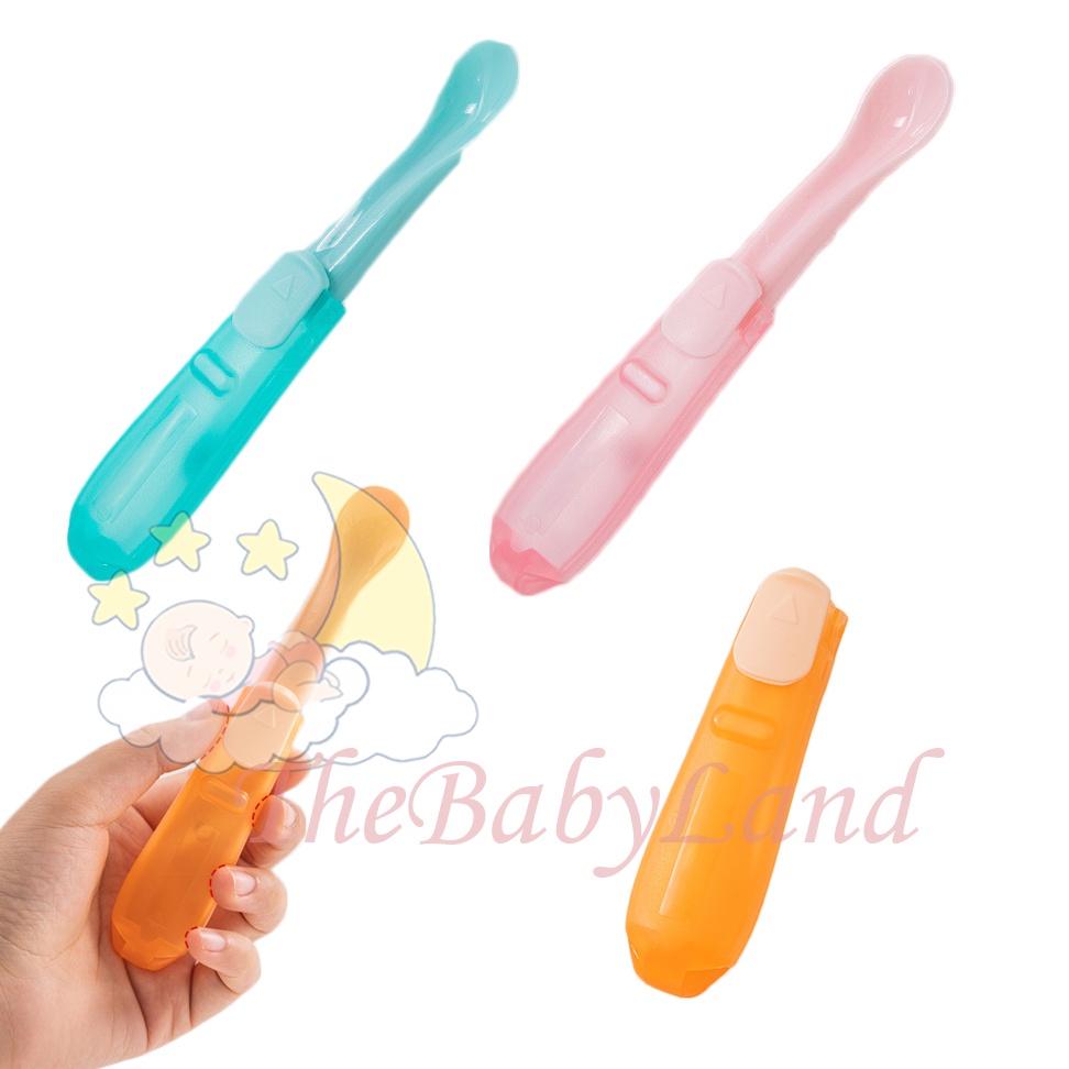 [1KG 65PCS] Babyland Sendok Makan Anak/ Sendok Lipat Bayi Mudah Bawa/ Sendok Lipat Travel Anak/ Kids Easy Spoons