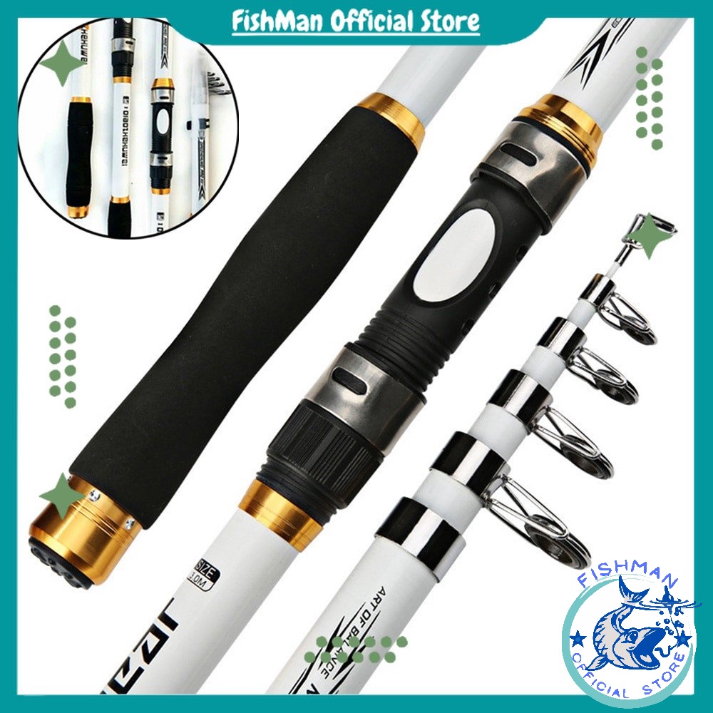 Joran Gagang Pancing Antena Portable Telescopic Ghotda Carbon Fiber - CF3000 2,1 meter 3 m