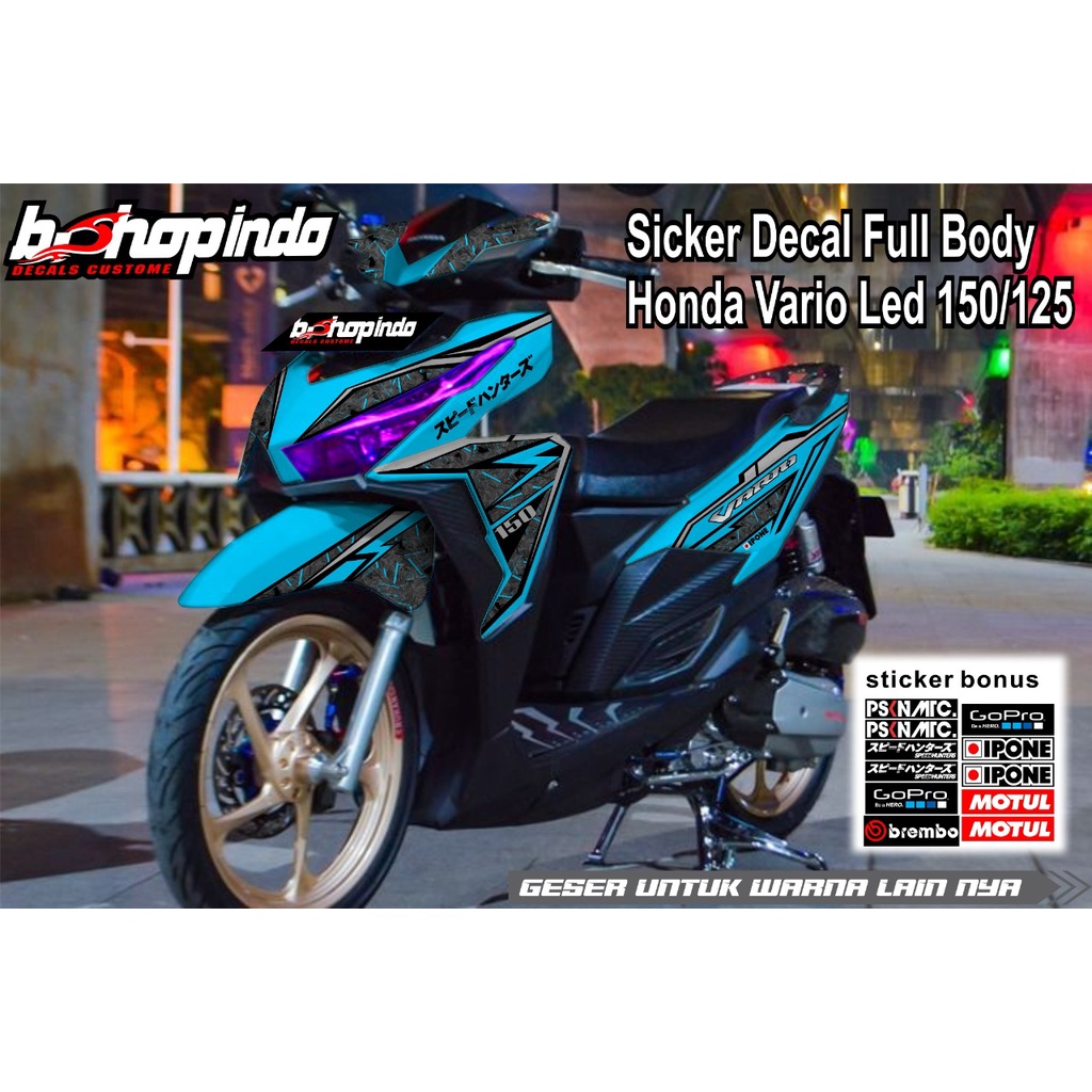 Jual Decal Sticker Vario Fullbody New Variasi Gradasi Warna Bebas Custome Suka Suka Bisa