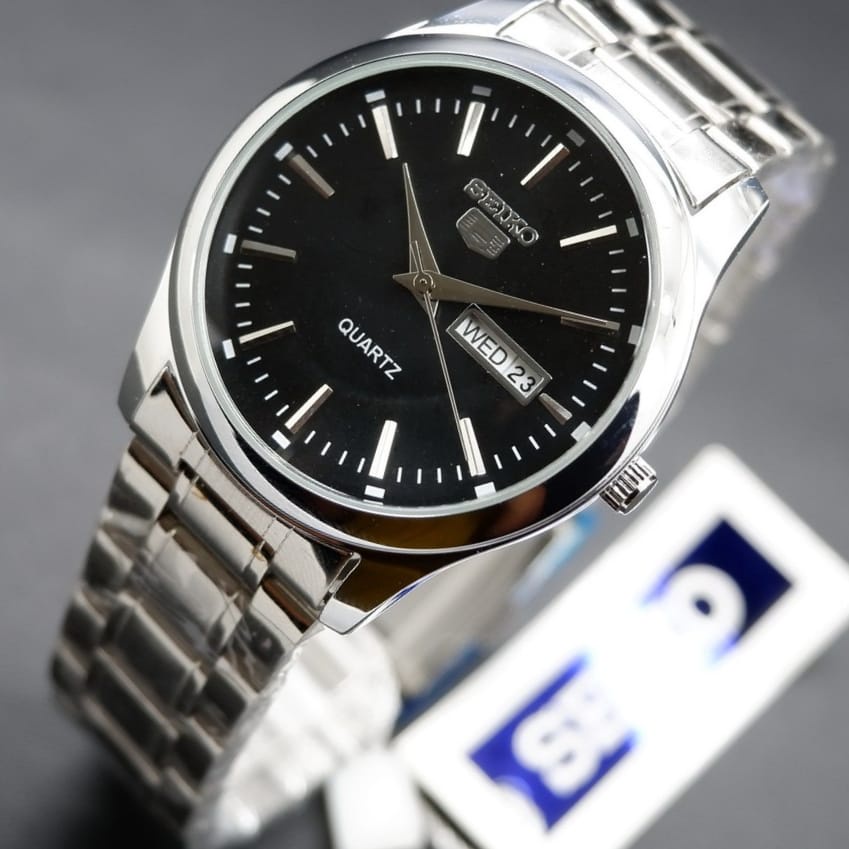 [COD] Jam Tangan Pria  Terlaris / Jam Tangan Rantai  StainlesTanggal Aktif / Free bok