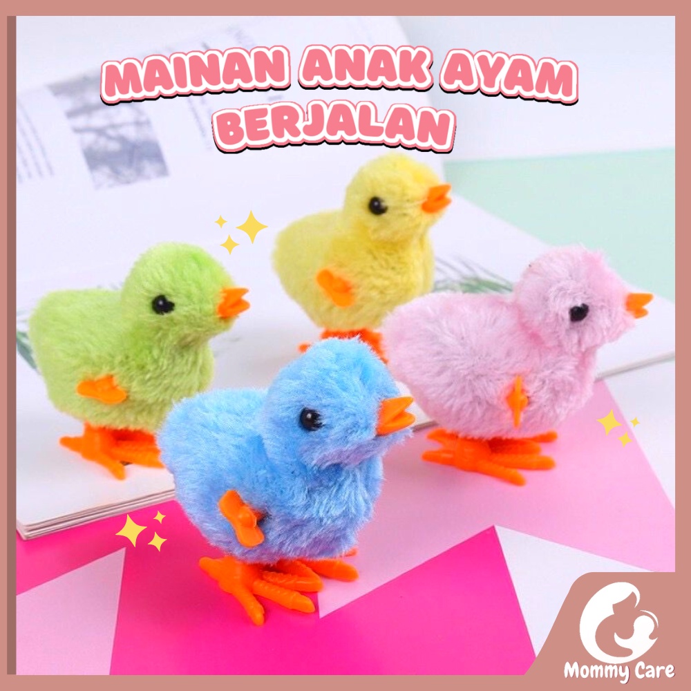 MOMMYCARE MAINAN ANAK AYAM BERJALAN MODEL PUTAR UNTUK ANAK AYAM PUTAR JAM