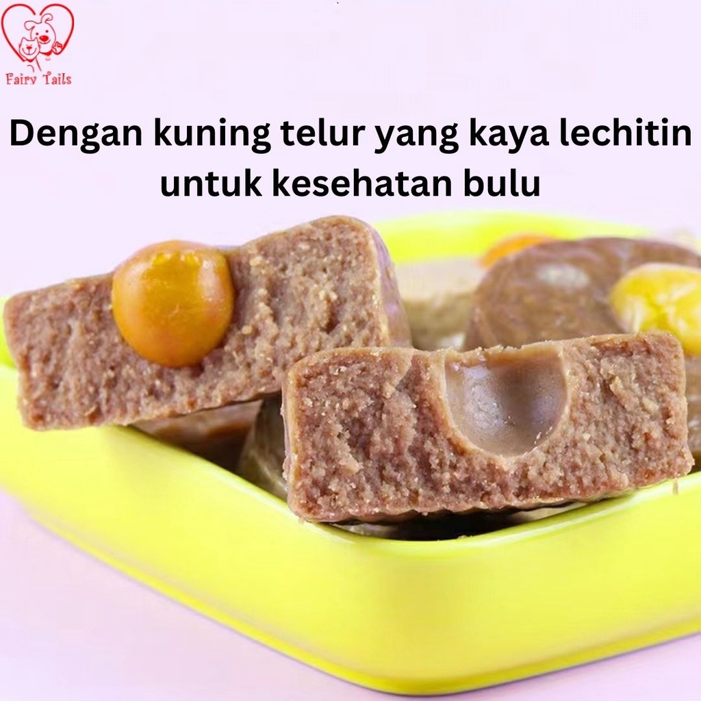 [Premium German Quality] Snack Onigiri Daging Kepal dan Telur Segar Morty’s Choice Untuk Kucing / Cemilan Sehat Untuk Anabul / Breakfast Meat Onigiri with Egg Yolk for Cat Pet