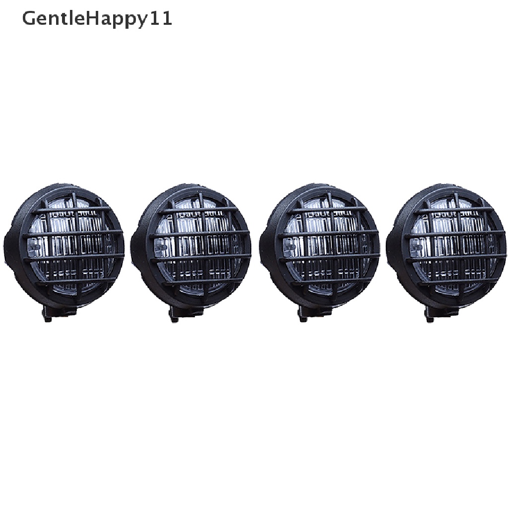 Gentlehappy 4Pcs Kap Lampu Sorot led Atap Cahaya Untuk1Per10 rc crawler Mobil axial scx10 id