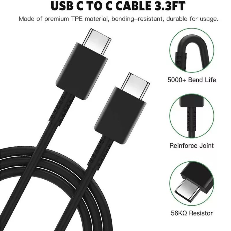 CABLE DATA ORIGINAL 100% SAMSUNG GALAXY S22 5G USB TYPE C SUPER FAST CHARGING KABEL ORI