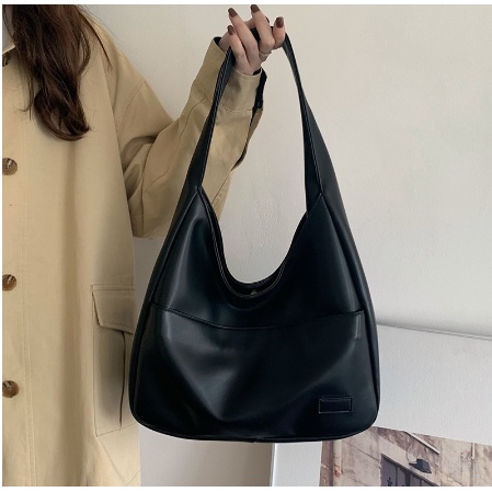 Tas Bahu Kulit Wanita Besar Retro Shoulder Bag GC 8587 import