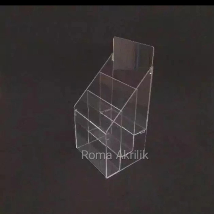 

Rak Tempat Brosur /Akrilik Brosur 3 Susun /Tempat Brosur A5