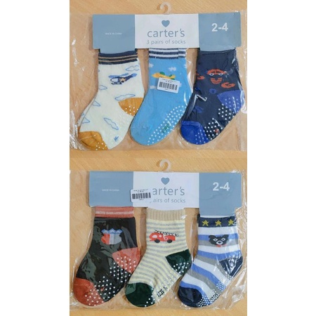 Carter kk anti slip 0-12m &amp; 2-4y / kaos kaki bayi