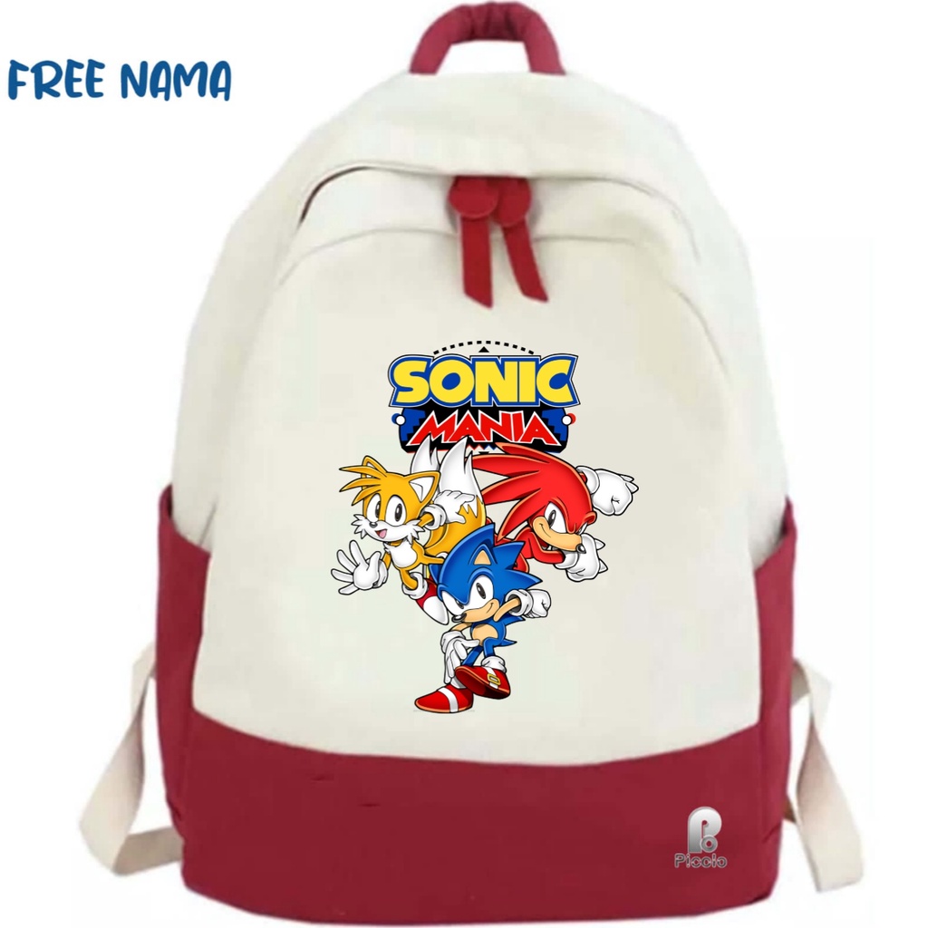 TAS RANSEL ANAK BACKPACK ANAK SEKOLAH MOTIF SONIC MANIA