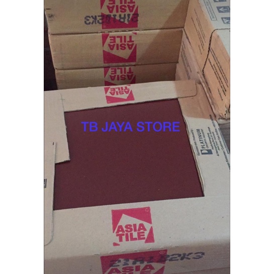 KERAMIK LANTAI 30X30 MAROON MARUN MERAH CORSICA MARRON ASIA TILE