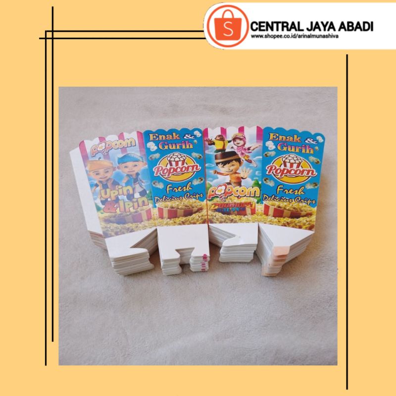 

100 LEMBAR KERTAS POPCORN 12 × 6 BAHAN IVORY PUTIH HIGH QUALITY DUS POP CORN BOX POPCORN KOTAK POPCORN KEMASAN POP CORN PRODUK TERBARU KUALITAS TERBAIK | CENTRAL JAYA ABADI 5847