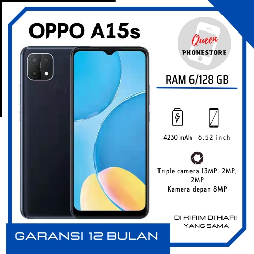 HP OPPO A15S RAM 6/128GB GARANSI 1 THN