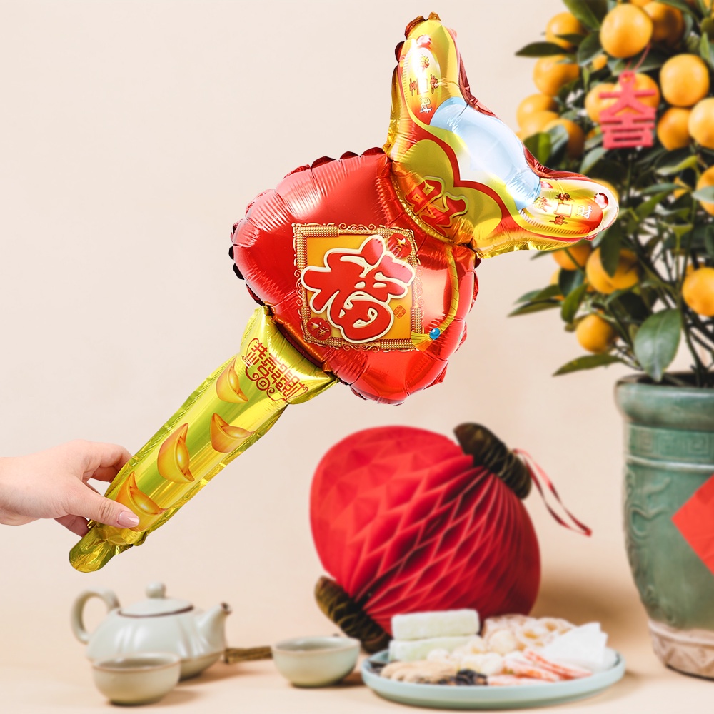 Balon Foil Bentuk Paket Natal Untuk Dekorasi Pesta