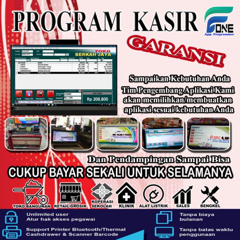 PROGRAM KASIR TOKO APLIKASI KASIR TOKO GROSIR ECERAN ORIGINAL