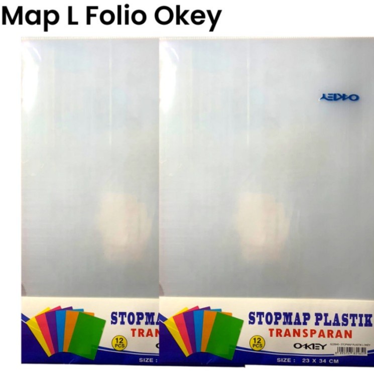 

Map L Plastik Folio / Clear Sleeves Bening Transparan OKEY