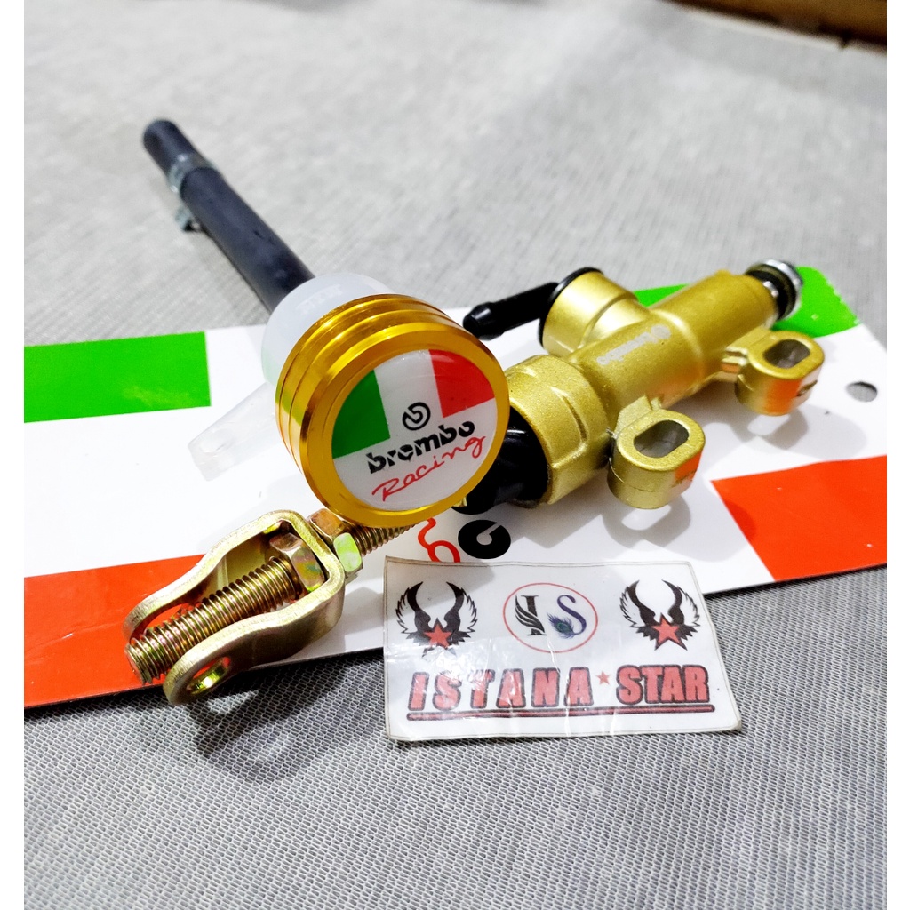 TONJOKAN MASTER REM BELAKANG TABUNG LANGSUNG NYATU CNC UNIVERSAL SEMUA MOTOR KOPLING TONJOKAN BELAKANG MOTOR KOPLING