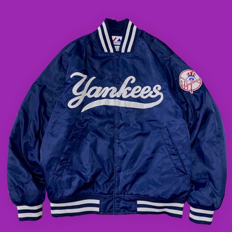 varsity mlb yankees vintage second original by majestic