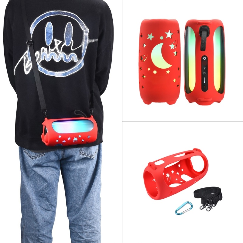 Bt Kantong Cover Pelindung Silikon Untuk Pulse5 Speaker Travel Case Gaya Klasik