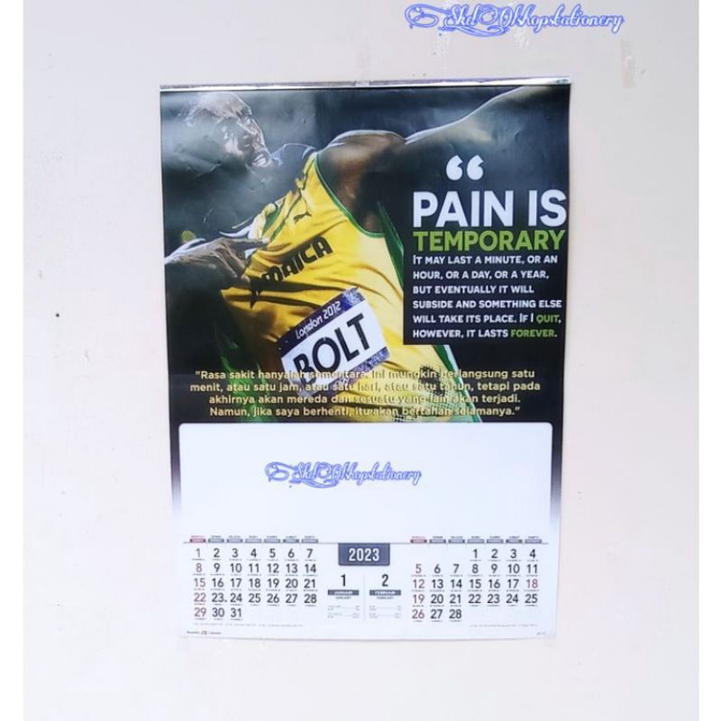 kalender 2023 standar 6 lembar 2 bulanan Ao 02 motivasi & inspirasi 1uk