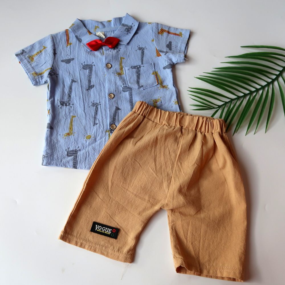 Setelan Kemeja/ Kemko Anak Cowok Import Premium Bayi - 4 Tahun