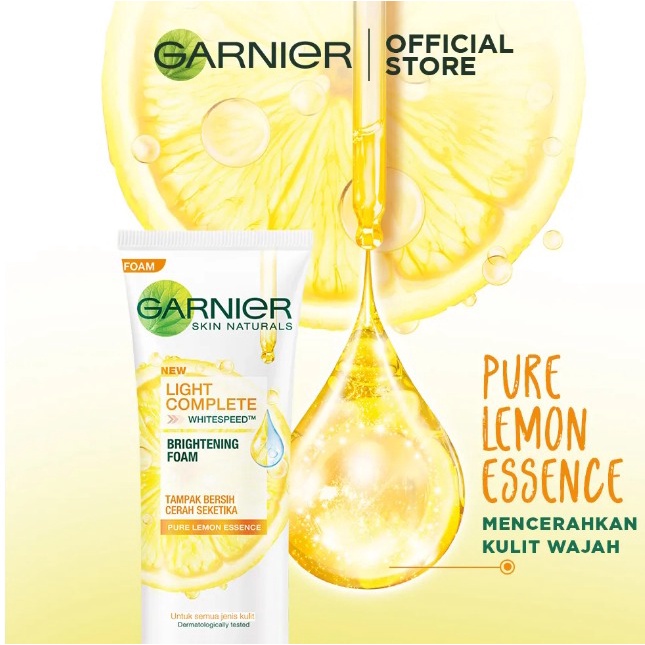 GARNIER BRIGHTCOMPLETE FACIAL FOAM 100×2 TWINPACK ISI 2PCS