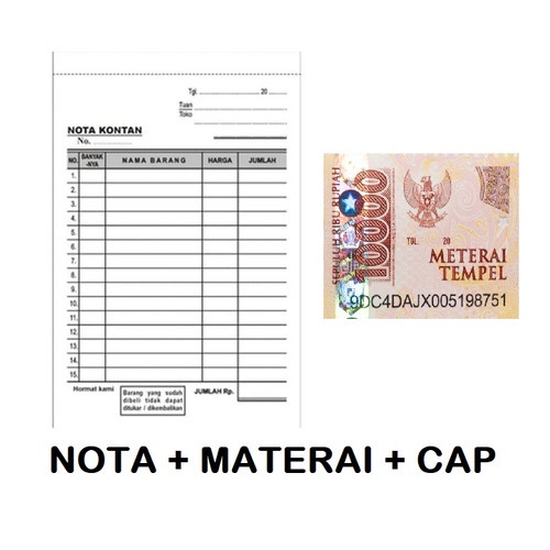 TAMBAHAN NOTA, MATERAIBARU DAN CAP