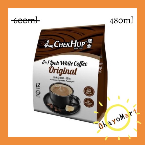 

CHEKHUP 3IN1 / CHEK HUP ORIGINAL/ WHITE COFFEE/ INSTANT COFFEE 600G