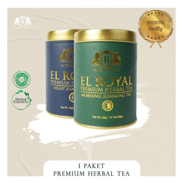 

1 PAKET EL ROYAL PREMIUM HERBAL TEA MORNING & NIGHT TEH HERBAL