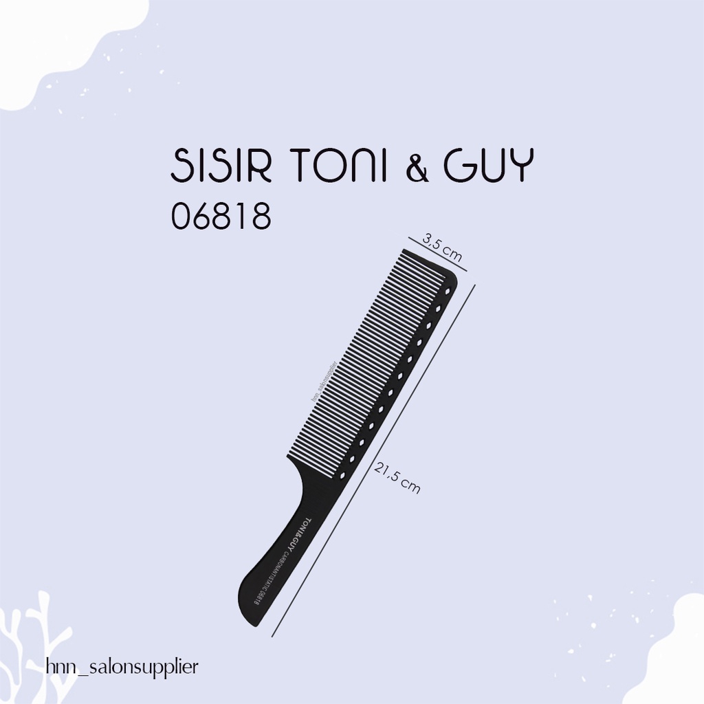 Sisir Potong Rambut Salon Barber Toni and Guy 06818 Professional Quality
