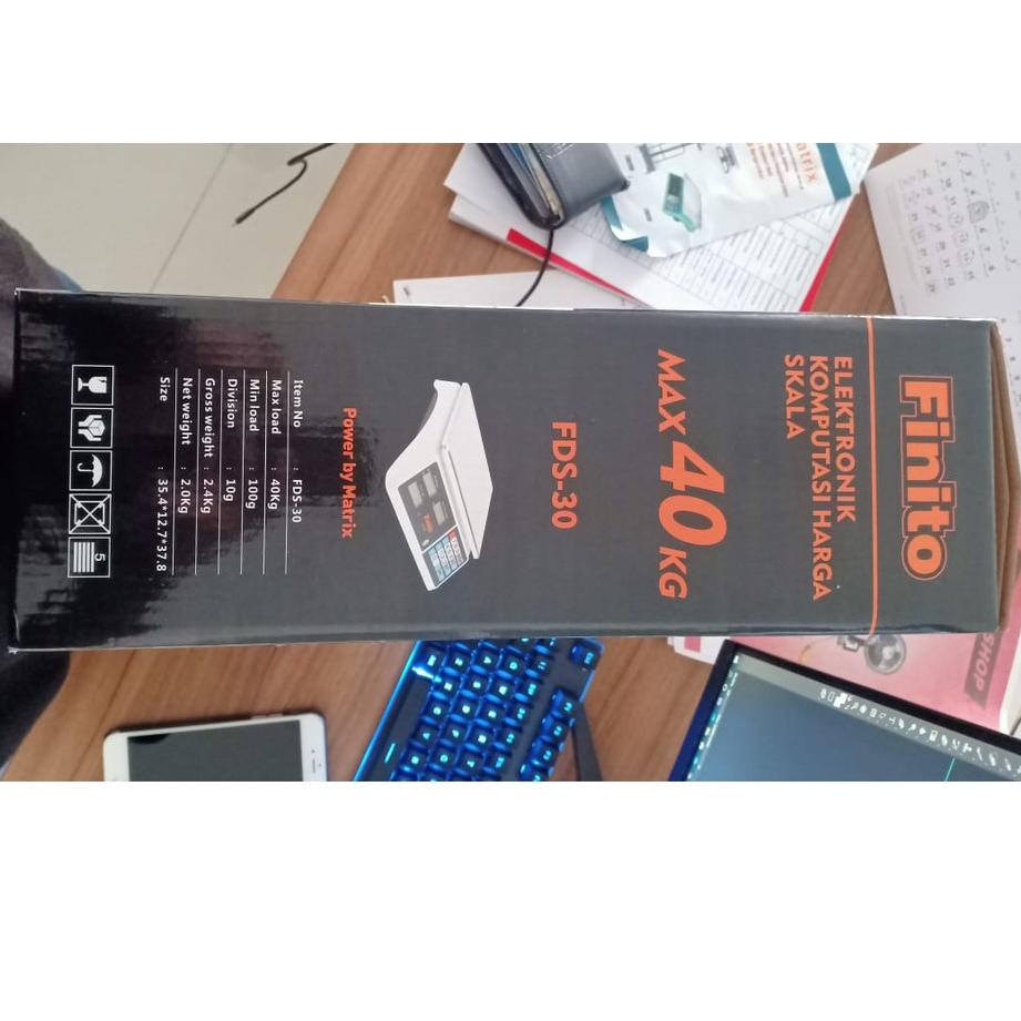 New Sale Timbangan Digital 30kg Double Display/Timbangan Buah Finito FDS30, Garansi 1 Tahun