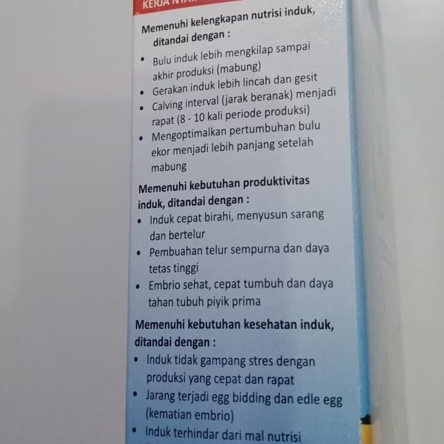 Voer Evolution Shama Food Breeding Pakan Ternak Murai Batu