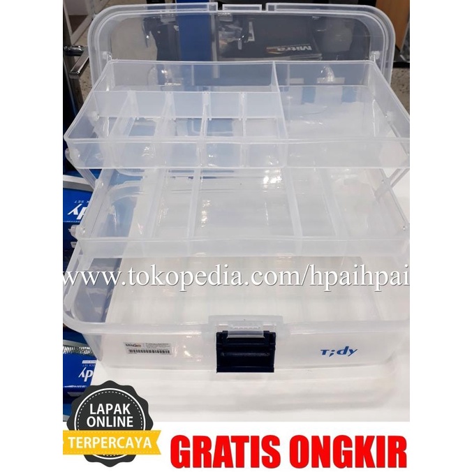 Tool Box Transparan / Tool Box Bertingkat Transparant / Toolbox