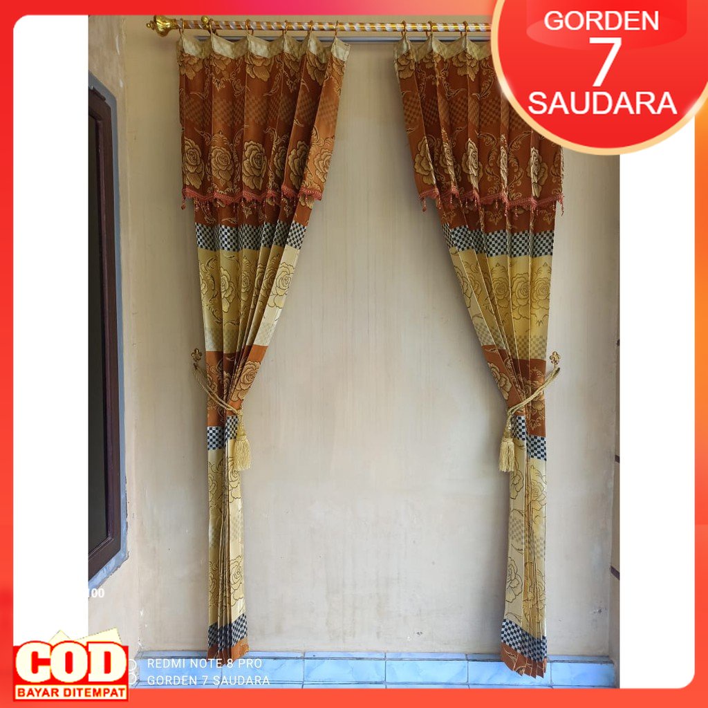 Gorden Pintu Murah Tebal Hordeng Jendela Prada Minimalis Tirai Cendela Terbaru 2021 Free Kawat S COD