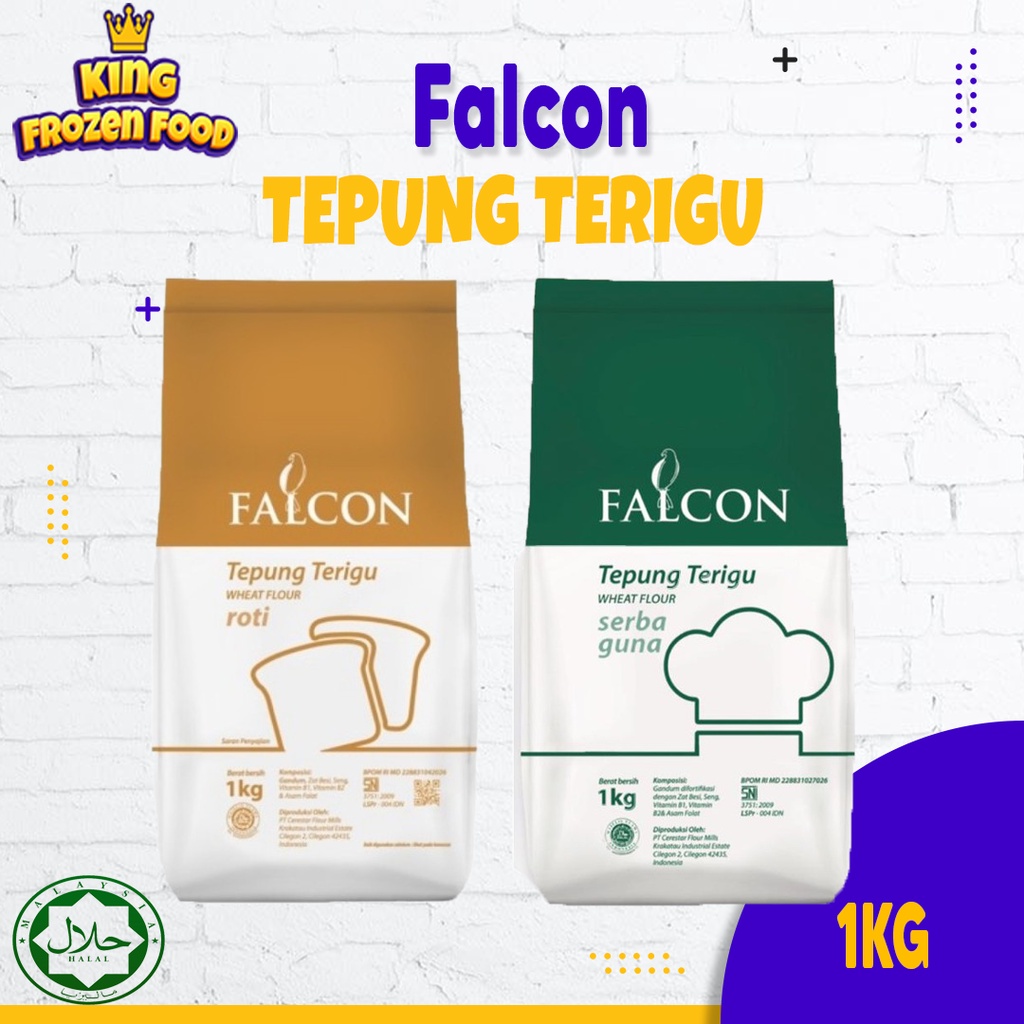 Falcon Tepung Terigu Serbaguna/Roti 1KG