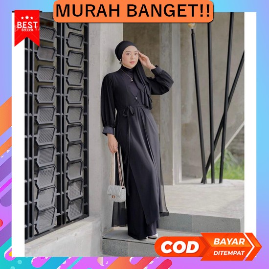 Long Outer/Luaran Lengan Pendek/Outer Panjang Mahalini Outer / Dress W Linzy Long Outer