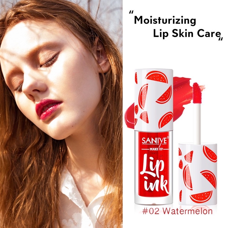 SANIYE L1113 Liptint Tahan Lama Waterproof Lip Tint Serum Lipstik Cair Sehat Ringan【BPOM】