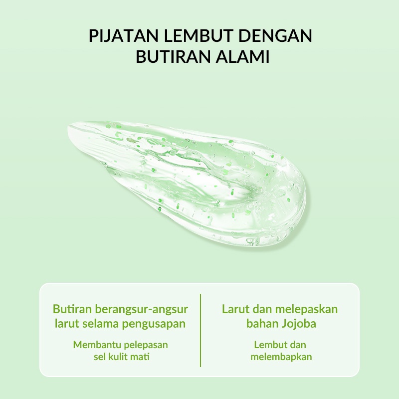 READY BIOAQUA Scrub Wajah Niacinamide Brightening &amp; Smooth Facial Exfoliating Gel 100g PEACH | ALOE [BIOAQUA EXFLO]