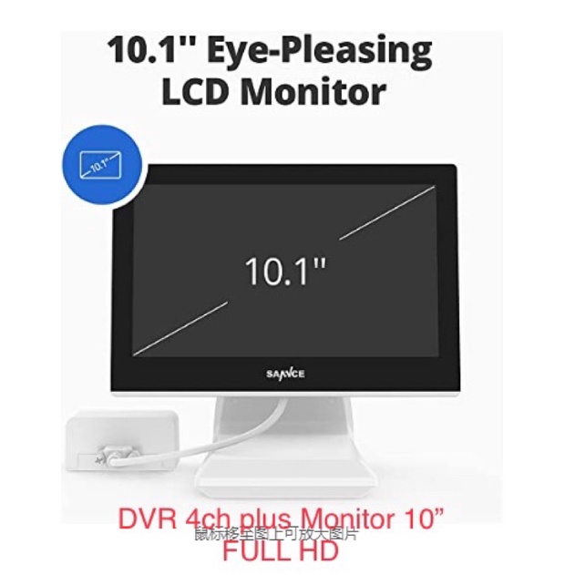 PAKET DVR KIT 4ch plus monitor 10” full hd 1080P paket dvr kit 4channel lengkap dengan cctv 4pcs  lengkapi setiap kamera dpt kabel cctv 20m