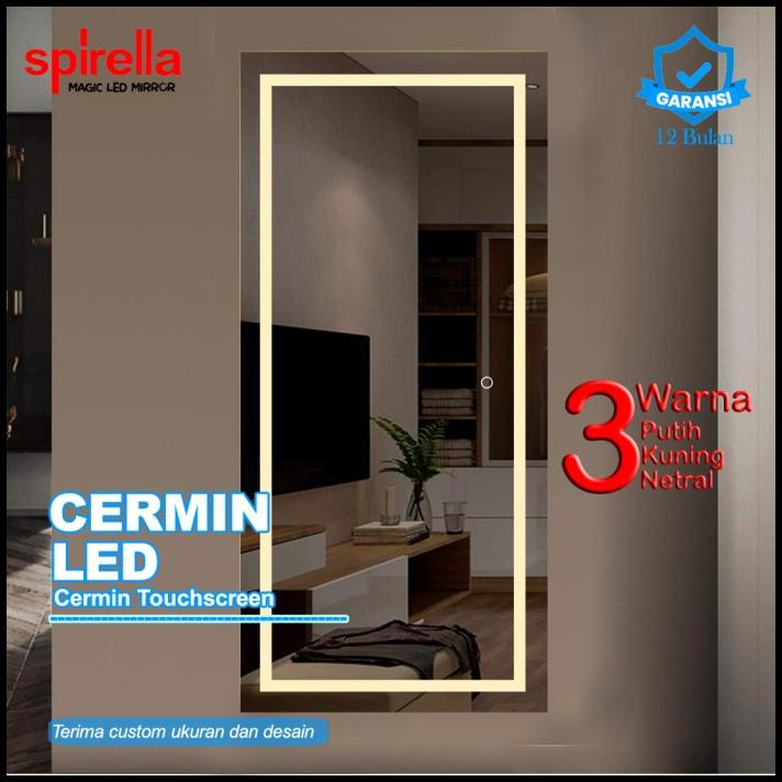 Jual Spirella Kaca Cermin Led Full Body Standing Mirror Cermin Lampu Led Shopee Indonesia