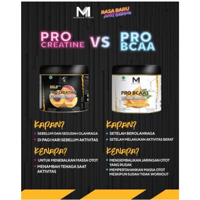 Muscle First Gold Pro BCAA M1 Gold Pro Bcaa 300 Gram BPOM Bcaa powder