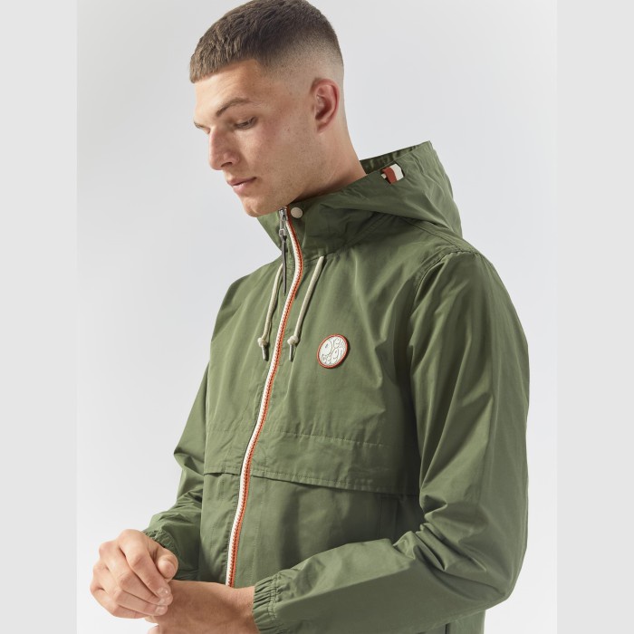 Pretty Green Tilby Hooded Jacket Green Original