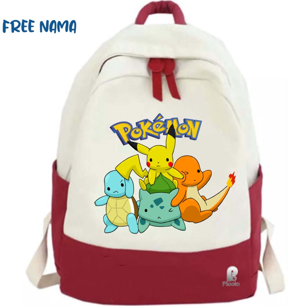 TAS RANSEL ANAK BACKPACK ANAK SEKOLAH MOTIF POKEMON PIKACHU
