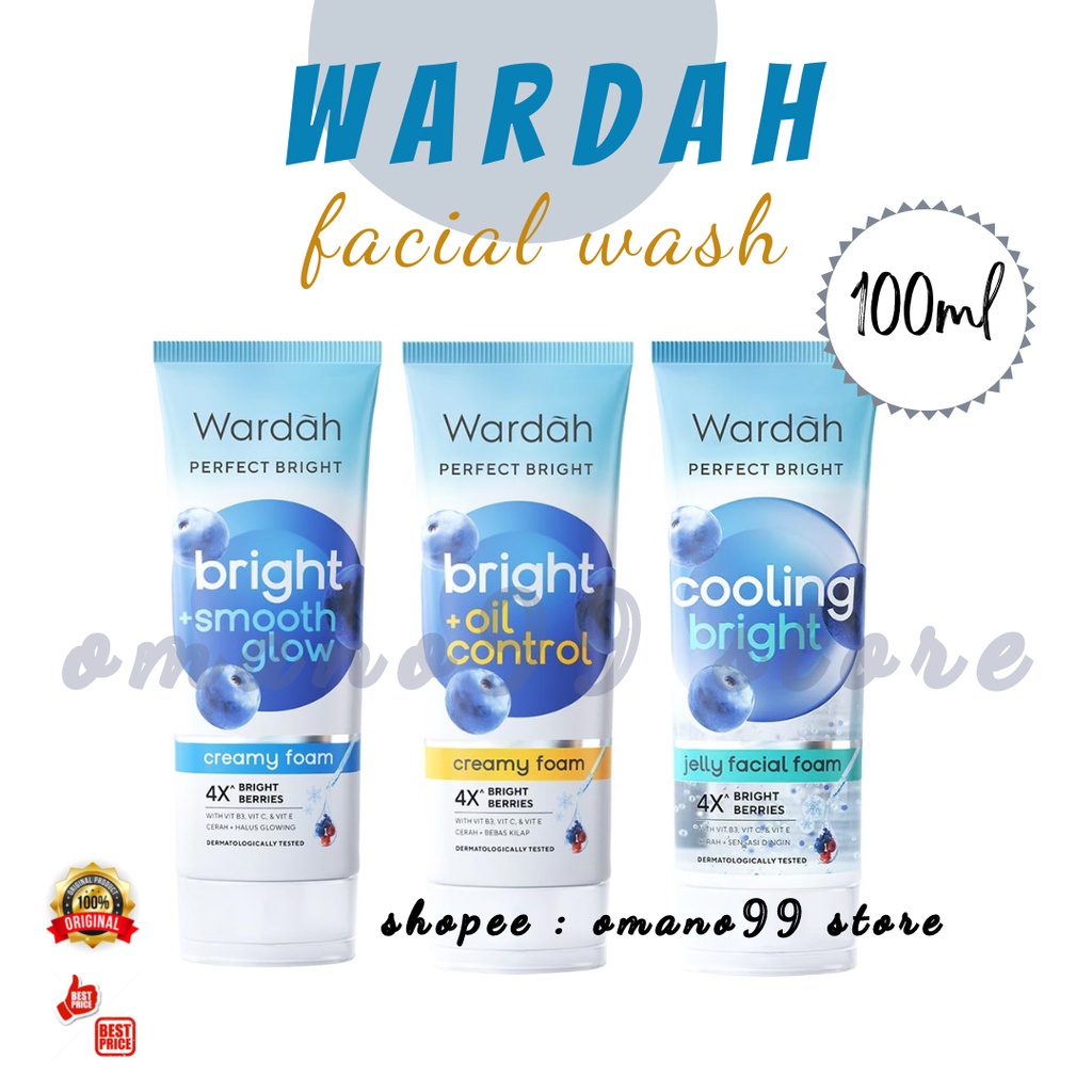 Jual Wardah Sabun Muka Perfect Bright 100ML All Varian | Shopee Indonesia