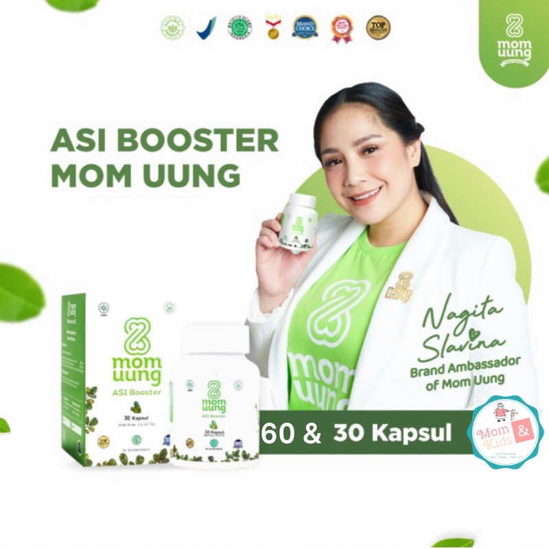 MOMUUNG MOM UUNG ASI Booster 30 &amp; 60 Kapsul | Pelancar ASI BPOM HALAL HERBAL