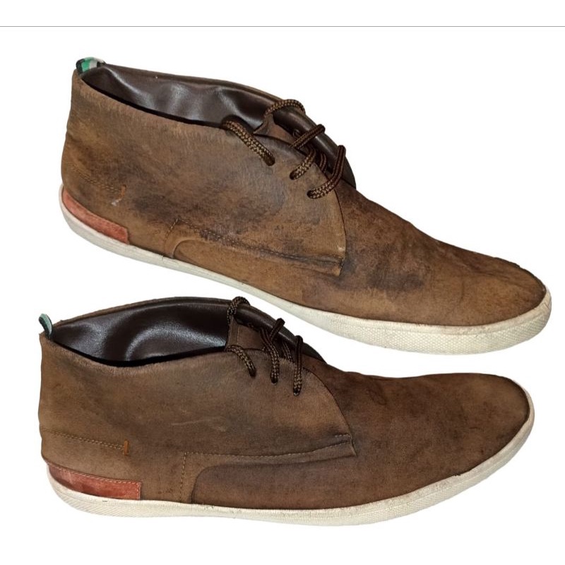 Sepatu boots second branded Antton & Co size 42 brown colour