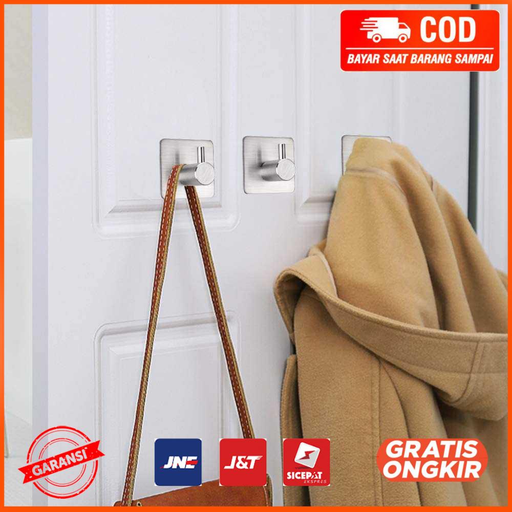 Gantungan Dinding Kapstok Hook Hanger Stainless Steel H012